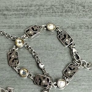 Brighton Retired Pacific Heights Silver Crystal Bracelet